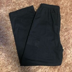 Basic Editions Navy Blue Slack Cargos